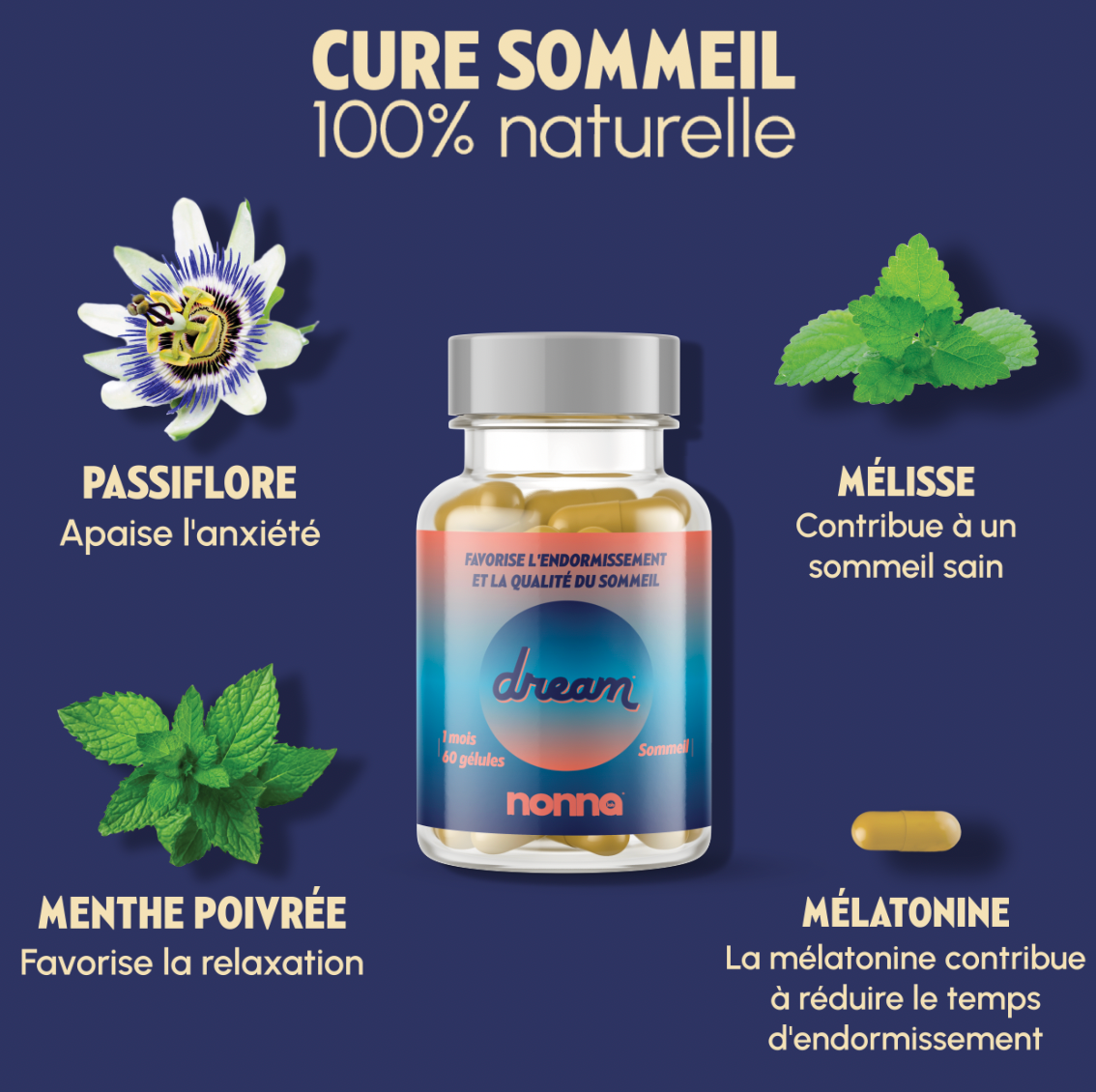 Coffret Sommeil parfait (3 mois) + masque de nuit